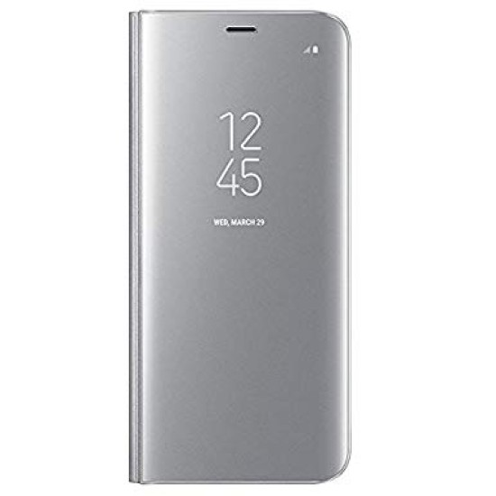 FUNDA FLIP CLEAR VIEW IPHONE 7G PLATA