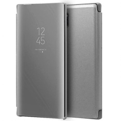 FLIP COVER "CLEAR VIEW" SAMSUNG GALAXY NOTE 10 PLUS SILVER FLIP COVER "CLEAR VIEW" SAMSUNG GALAXY NOTE 10 PLUS SILVER