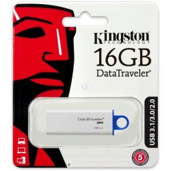 PENDRIVE KINGSTON 16GB USB FLASH 3.1 / 3.0 / 2.0 G4 - DTIG4/16GB PENDRIVE KINGSTON 16GB USB FLASH 3.1 / 3.0 / 2.0 G4 - DTIG4/16GB