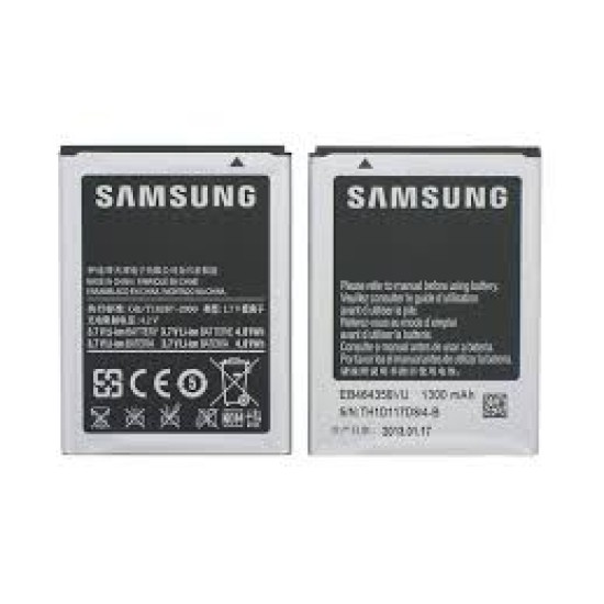 BATTERY SAMSUNG EB464358VU - GALAXY MINI 2 S6500, GALAXY Y DUOS S6102 S7500 BULK ORIGINAL BATTERY SAMSUNG EB464358VU - GALAXY MINI 2 S6500, GALAXY Y DUOS S6102 S7500 BULK ORIGINAL