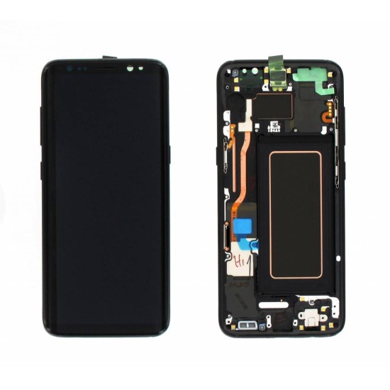 Touch+Display com Frame Samsung Galaxy S8/G950 Service Pack (GH97-20457A) 5,8" Preto Touch+Display com Frame Samsung Galaxy S8/G950 Service Pack (GH97-20457A) 5,8" Preto