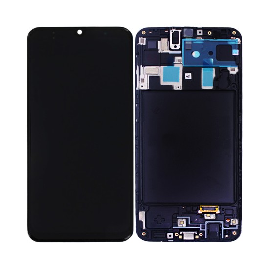 Touch+Display+Frame Samsung Galaxy A20 2019/A205/M10S 2019/M107 Service Pack Black Touch+Display+Frame Samsung Galaxy A20 2019/A205/M10S 2019/M107 Service Pack Black