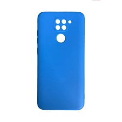 Funda de Silicona con Marco de Cámara para Xiaomi Redmi Note 9 Azul