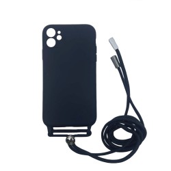 Silicone Case with String for Apple iPhone 11 Black Silicone Case with String for Apple iPhone 11 Black
