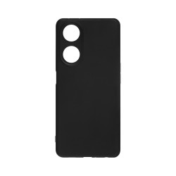 Funda de Silicona con Marco de Cámara para Oppo A98 5g Negro