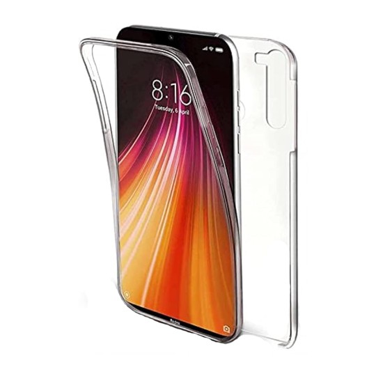 360º Silicon Case for Xiaomi Redmi Note 8 Transparent