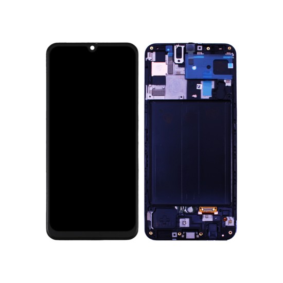 Touch+Display+Frame Samsung Galaxy A50/A505 Service Pack Black Touch+Display+Frame Samsung Galaxy A50/A505 Service Pack Black