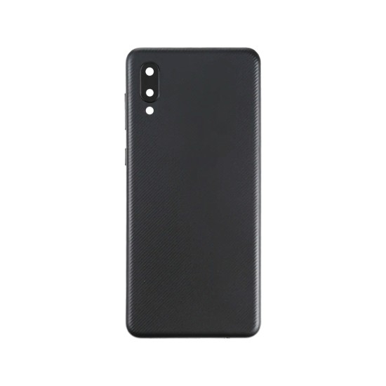 Back Cover with Camera Lens Samsung Galaxy A02/A022 Black Back Cover with Camera Lens Samsung Galaxy A02/A022 Black