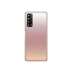 Tampa Traseira com Lente Huawei P Smart 2021 Bluksh Dourado Tampa Traseira com Lente Huawei P Smart 2021 Bluksh Dourado