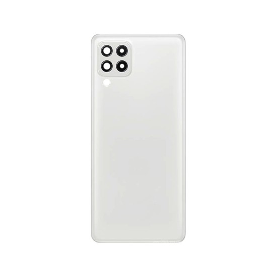 Back Cover with Camera Lens Samsung Galaxy A22 4G/A225 (Without Logo) White Back Cover with Camera Lens Samsung Galaxy A22 4G/A225 (Without Logo) White