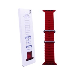 Smartwatch Ocean Silicon Alpine Loop Band 42/44/45/49mm Red Smartwatch Ocean Silicon Alpine Loop Band 42/44/45/49mm Red