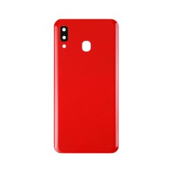 Back Cover+Camera Lens Samsung Galaxy A20/A205 Red