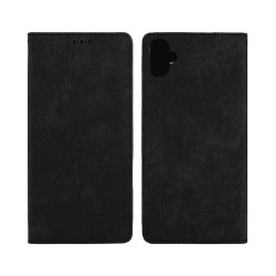Leather Flip Cover with Internal Pocket For Samsung Galaxy A05 Black Leather Flip Cover with Internal Pocket For Samsung Galaxy A05 Black