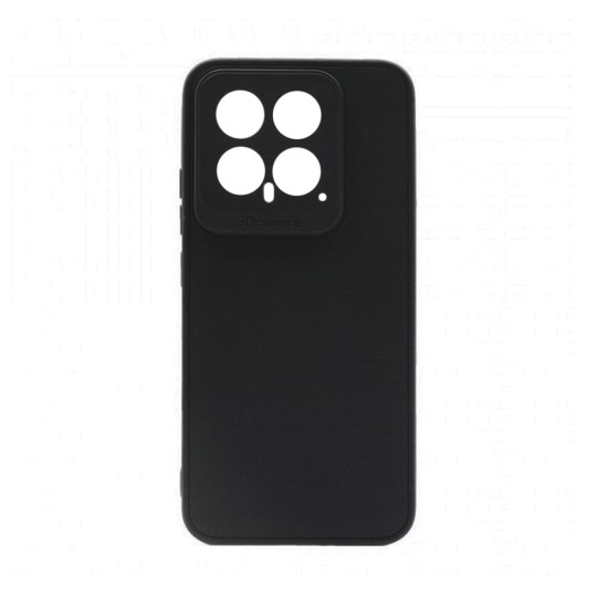 Soft Silicone Case with Camera Shield for Xiaomi 14 Black Soft Silicone Case with Camera Shield for Xiaomi 14 Black
