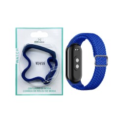 Nylon Bracelet for Smartwatch Xiaomi Mi Band M3/M4/M5/M6/M7 Blue Nylon Bracelet for Smartwatch Xiaomi Mi Band M3/M4/M5/M6/M7 Blue