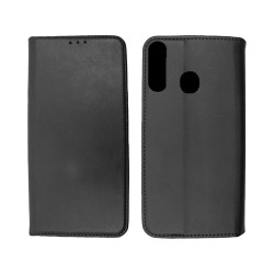 Leather Flip Cover with Internal Pocket for Alcatel 1S 2020/3L 2020 Black Leather Flip Cover with Internal Pocket for Alcatel 1S 2020/3L 2020 Black