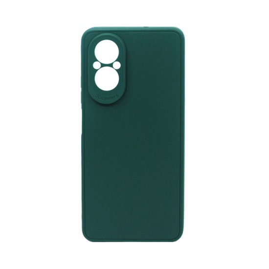 Soft Silicone Case with Camera Shield for Realme C67 4G Green