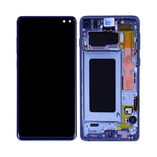 Touch+Display+Frame Samsung Galaxy S10/G973 Service Pack Blue Touch+Display+Frame Samsung Galaxy S10/G973 Service Pack Blue