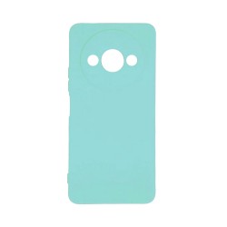 Capa de Silicone com Moldura de Câmera para Xiaomi Redmi A3 Verde Capa de Silicone com Moldura de Câmera para Xiaomi Redmi A3 Verde