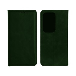 Leather Flip Cover with Internal Pocket for Oppo Reno13 Pro Green Leather Flip Cover with Internal Pocket for Oppo Reno13 Pro Green