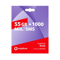 Vodafone Ready 55GB+1000 Minutes Talktime/SMS SIM Card for One Month Vodafone Ready 55GB+1000 Minutes Talktime/SMS SIM Card for One Month