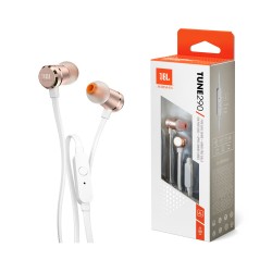 JBL Earphones Tune 290 with Microphone 3.5mm 1.2m Gold JBL Earphones Tune 290 with Microphone 3.5mm 1.2m Gold