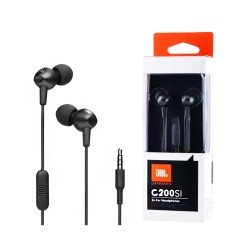 JBL Earphones C200SI with Microphone 3.5mm 1.2m Black