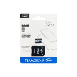 Team Group Memory Card MicroSDHC 32GB UHS-I U1 Class 10 with Adapter Team Group Memory Card MicroSDHC 32GB UHS-I U1 Class 10 with Adapter