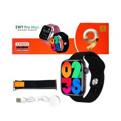 Smartwatch ZW9 Pro Max with 2 Straps 2.2" 45mm (Call Version) Black Smartwatch ZW9 Pro Max with 2 Straps 2.2" 45mm (Call Version) Black