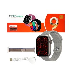 Smartwatch ZW9 Pro Max with 2 Straps 2.2" 45mm (Call Version) Silver Smartwatch ZW9 Pro Max with 2 Straps 2.2" 45mm (Call Version) Silver