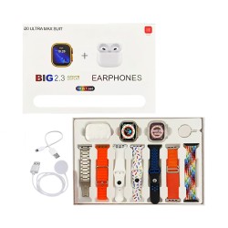 Smartwatch i20 Ultra 2 Max Suit With 10 Straps and Airpods Pro 2.3" 49mm (Call Version) White Smartwatch i20 Ultra 2 Max Suit With 10 Straps and Airpods Pro 2.3" 49mm (Call Version) White