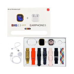 Smartwatch i20 Ultra 2 Max Suit With 10 Straps and Airpods Pro 2.3" 49mm (Call Version) Gold Smartwatch i20 Ultra 2 Max Suit With 10 Straps and Airpods Pro 2.3" 49mm (Call Version) Gold