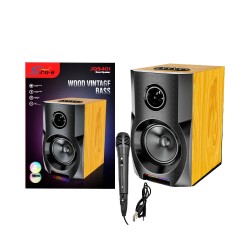 Sing-e Portable Wireless Speaker JQS401 with Mic Brown Sing-e Portable Wireless Speaker JQS401 with Mic Brown