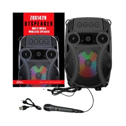 Sing-e Portable Wireless Speaker ZQS1429 with Mic Black Sing-e Portable Wireless Speaker ZQS1429 with Mic Black