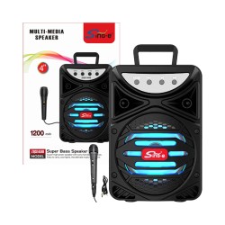 Sing-e Portable Wireless Speaker ZQS1480 with Mic Black Sing-e Portable Wireless Speaker ZQS1480 with Mic Black