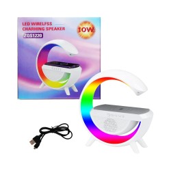 Sing-e Mini Portable Wireless Speaker with Wireless Charger ZQS1220 White Sing-e Mini Portable Wireless Speaker with Wireless Charger ZQS1220 White