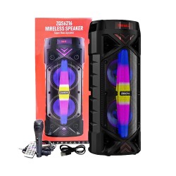 Sing-e Portable Wireless Speaker ZQS6216 with Mic Black Sing-e Portable Wireless Speaker ZQS6216 with Mic Black