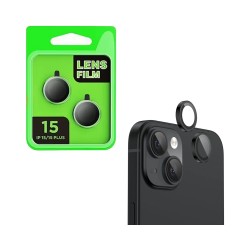 Protetor de Vidro da Câmera Traseira para Apple iPhone 15/iPhone 15 Plus Preto Protetor de Vidro da Câmera Traseira para Apple iPhone 15/iPhone 15 Plus Preto