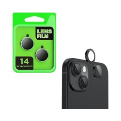 Protetor de Vidro da Câmera Traseira para Apple iPhone 14/14 Plus Preto Protetor de Vidro da Câmera Traseira para Apple iPhone 14/14 Plus Preto