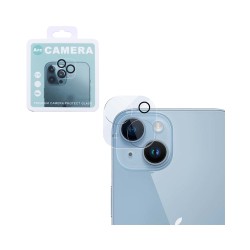 Protetor de Lente de Câmera de Vidro Temperado Para IPhone 15/iPhone 15 Plus Transparente