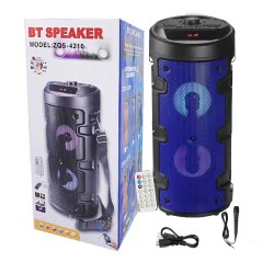 Sing-e  Portable Wireless Speaker ZQS4210 with Mic Blue Sing-e  Portable Wireless Speaker ZQS4210 with Mic Blue