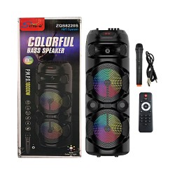 Sing-e  Portable Wireless Speaker ZQS8220S with Mic Black Sing-e  Portable Wireless Speaker ZQS8220S with Mic Black