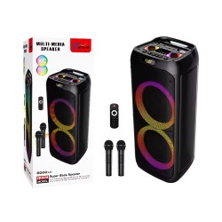 Sing-e Portable Wireless Speaker ZQS10209 with Dual Mic Black Sing-e Portable Wireless Speaker ZQS10209 with Dual Mic Black
