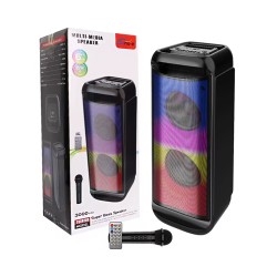 Sing-e  Portable Wireless Speaker ZQS6288 with Mic Black Sing-e  Portable Wireless Speaker ZQS6288 with Mic Black