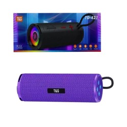 T&G Portable Wireless Speaker TG-421 Purple T&G Portable Wireless Speaker TG-421 Purple