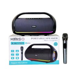 Kimiso Portable Wireless Speaker K302 Pro with Mic Black Kimiso Portable Wireless Speaker K302 Pro with Mic Black