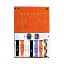 Smartwatch T900 Ultra 2 Max Suit With 7 Straps and Airpods Pro 2.0" 49mm (Call Version) Silver Smartwatch T900 Ultra 2 Max Suit With 7 Straps and Airpods Pro 2.0" 49mm (Call Version) Silver