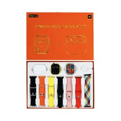 Smartwatch T900 Ultra 2 Max Suit With 7 Straps and Airpods Pro 2.0" 49mm (Call Version) Gold Smartwatch T900 Ultra 2 Max Suit With 7 Straps and Airpods Pro 2.0" 49mm (Call Version) Gold