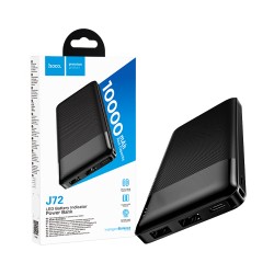 Hoco Power Bank J72 Easy Travel with 2 Ports Output USB 10000mAh Black Hoco Power Bank J72 Easy Travel with 2 Ports Output USB 10000mAh Black