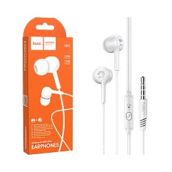 Hoco Universal Wired Earphones M82 La Musique with Microphone 3.5mm 1.2m White Hoco Universal Wired Earphones M82 La Musique with Microphone 3.5mm 1.2m White